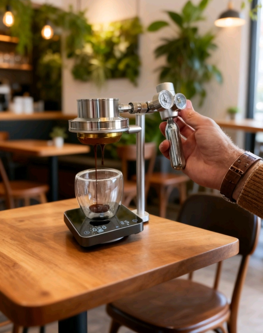 Pneumatic Coffee Machine